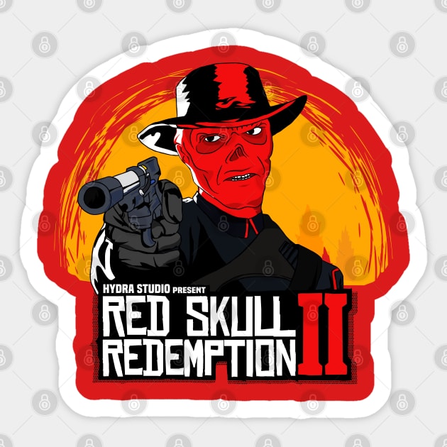 The Skull Redemption Sticker by sadpanda